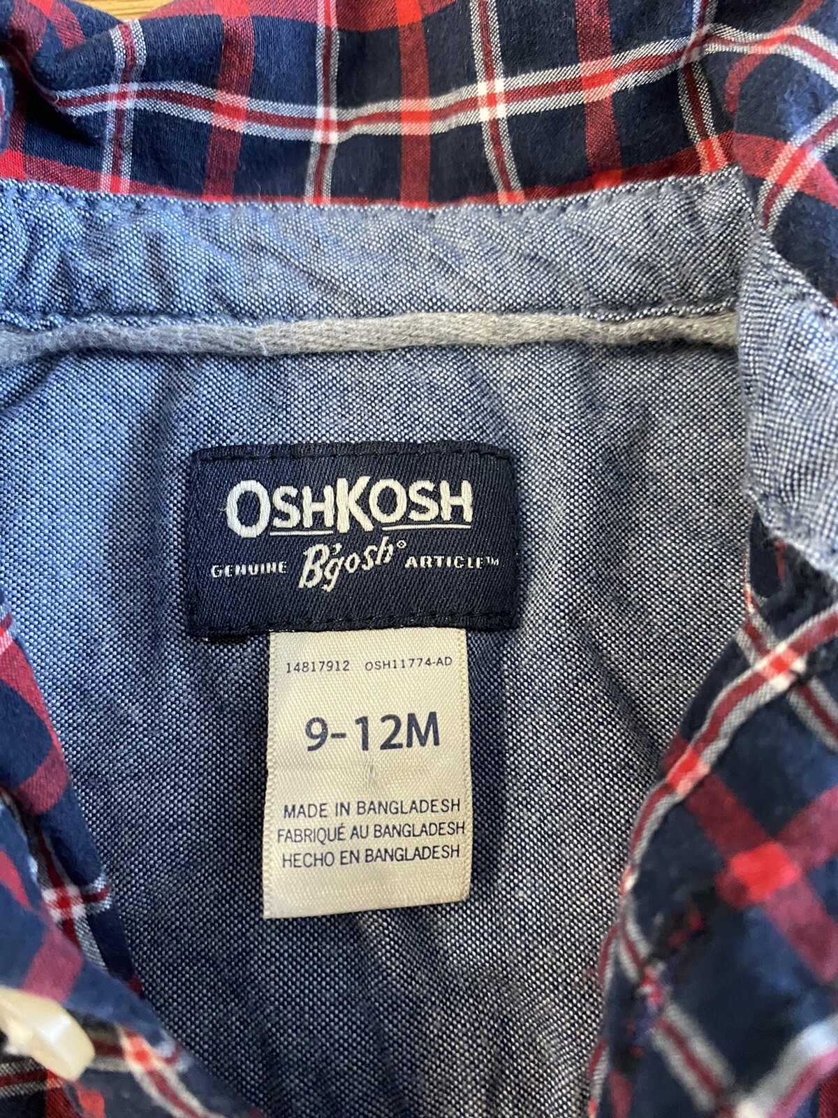 Oshkosh Baby Shirt 9-12M