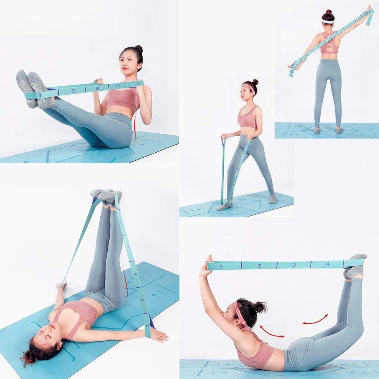 Nitpicker Stretching Straps Hamstring Stretcher Device Elastic Exercise Band ...