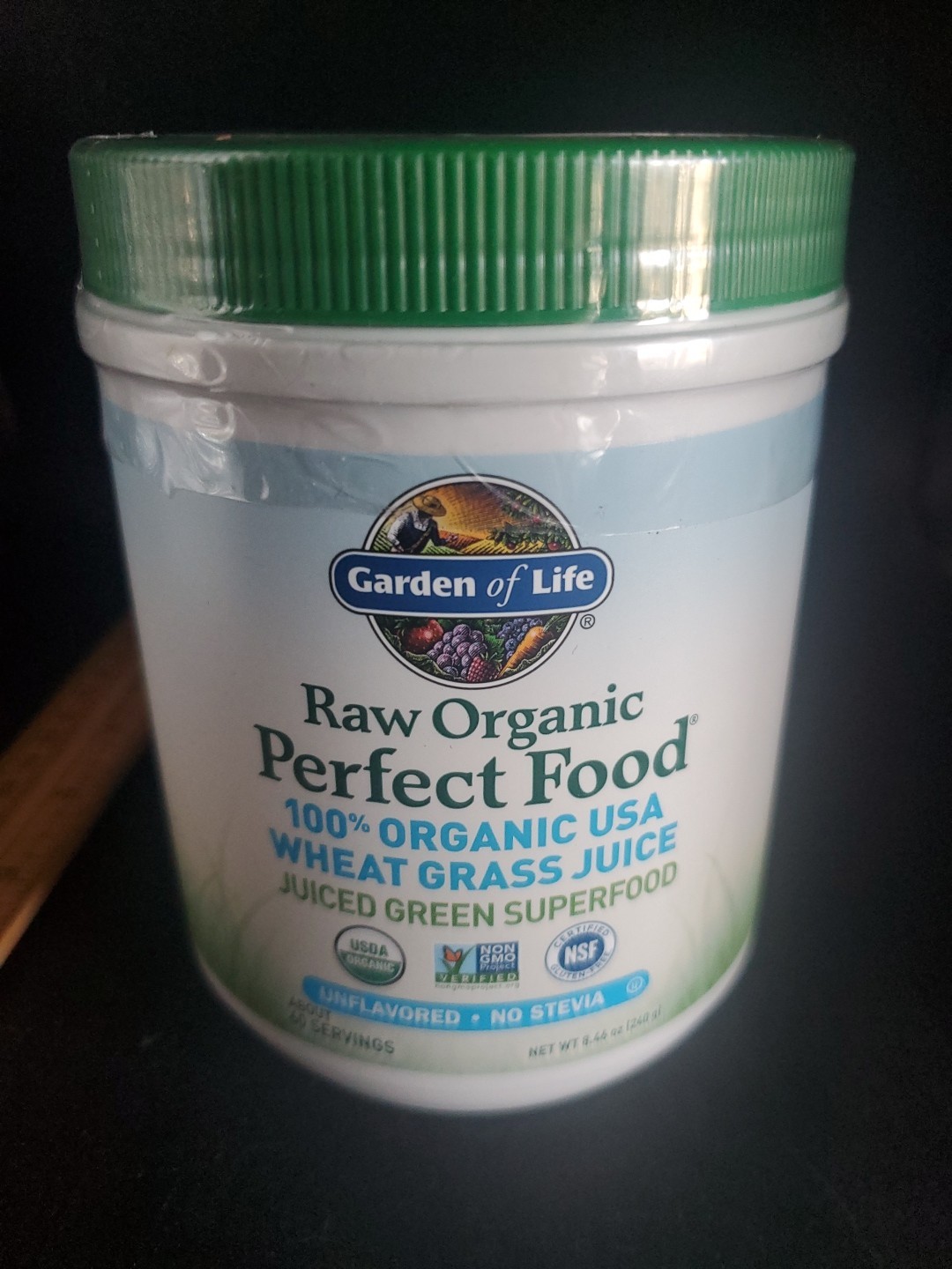 Garden Of Life ORGANIC PERFECT FOOD WHEATGRASS 9 oz Size (30 Serv) BEST BY 03/26