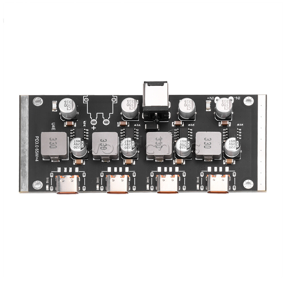 4-way PD65W Fast Charging Module Type-C USB Support PD3.0/2.0 QC3.0/2.0 FCP AFC*