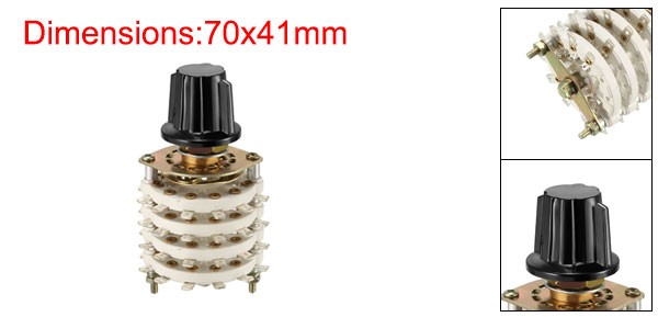 Band Selector Rotary Switch 4P8T 4 Pole 8 Position 4 Deck