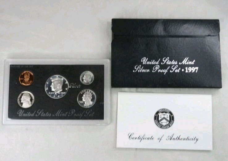 1992-1998 US Mint Silver Proof Sets 90% Silver OGP COA 7 PROOF Sets 🔥