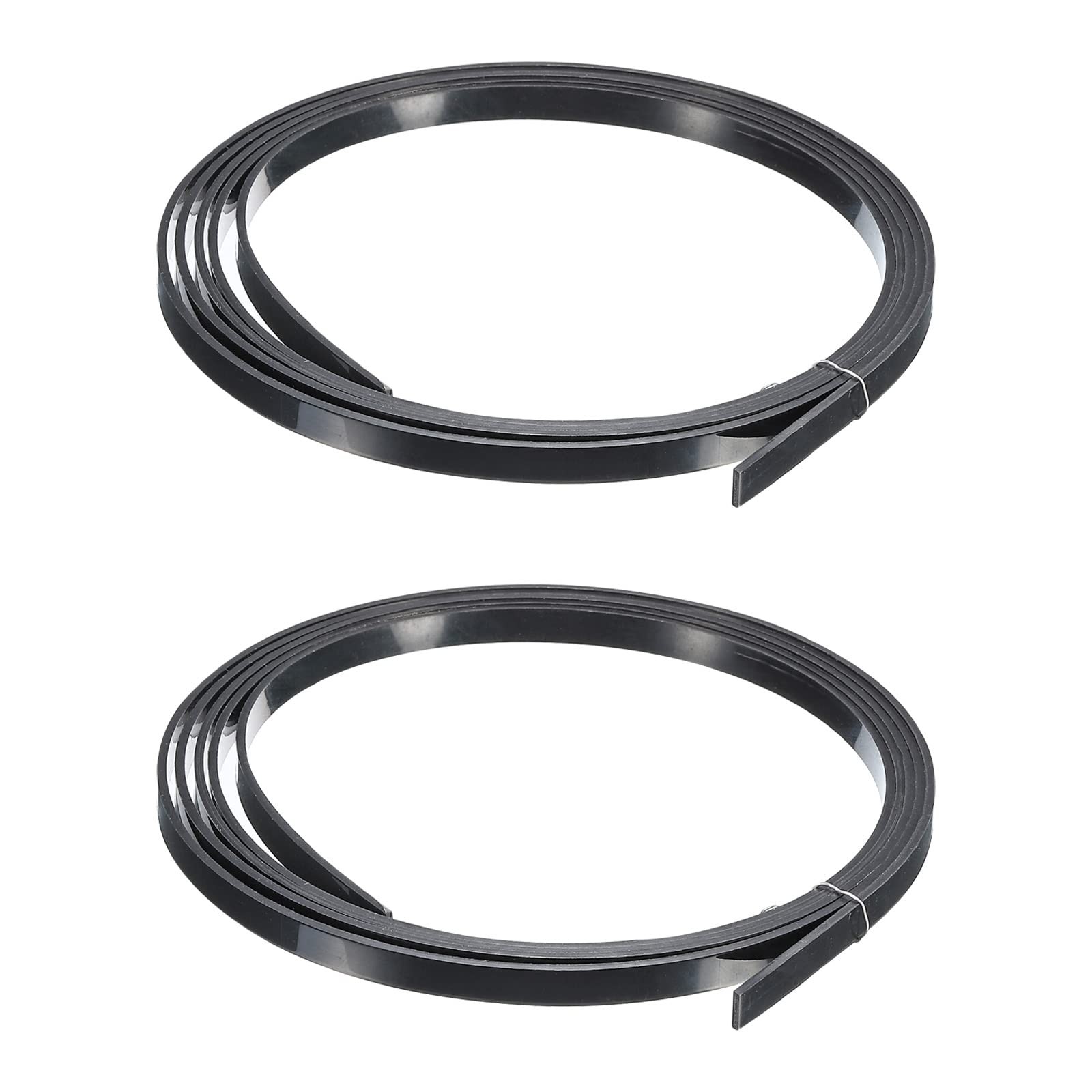 MECCANIXITY Plastic Binding Purfling Strip 1650x6x1.5mm 1650x6x1.5mm, Black