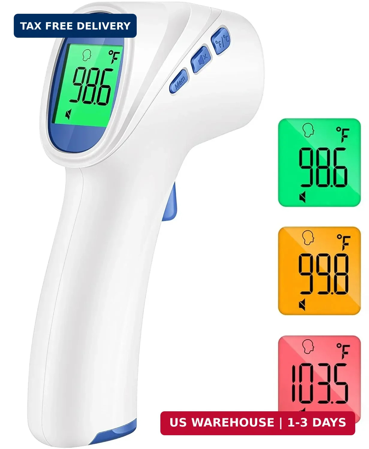 Forehead Thermometer for Adults and Kids, Digital Baby Thermometer with Fever Al