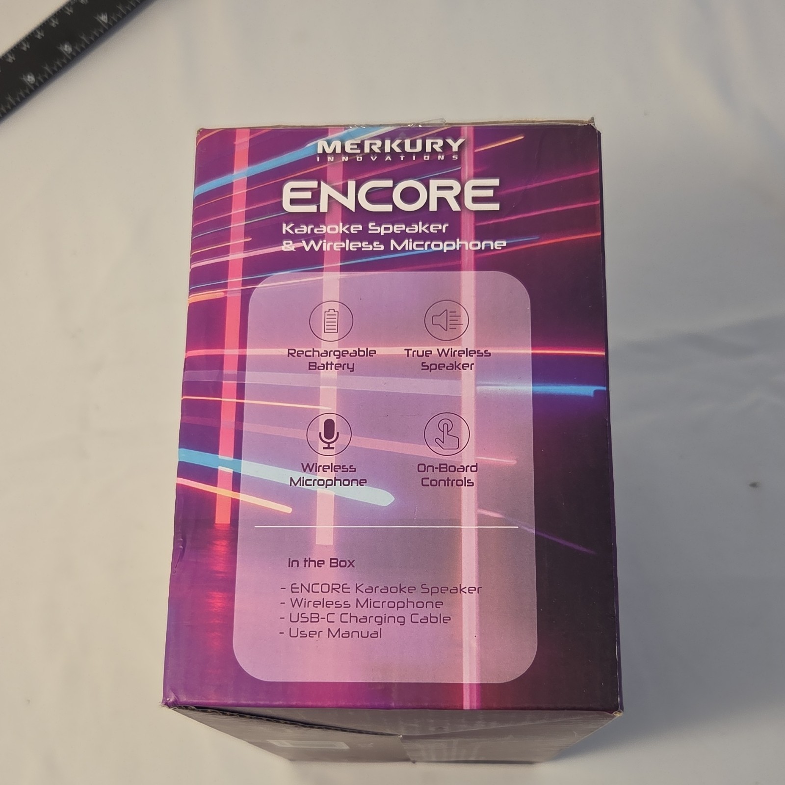Merkury Innovations Encore Bluetooth Karaoke Speaker w/ Wireless Mic
