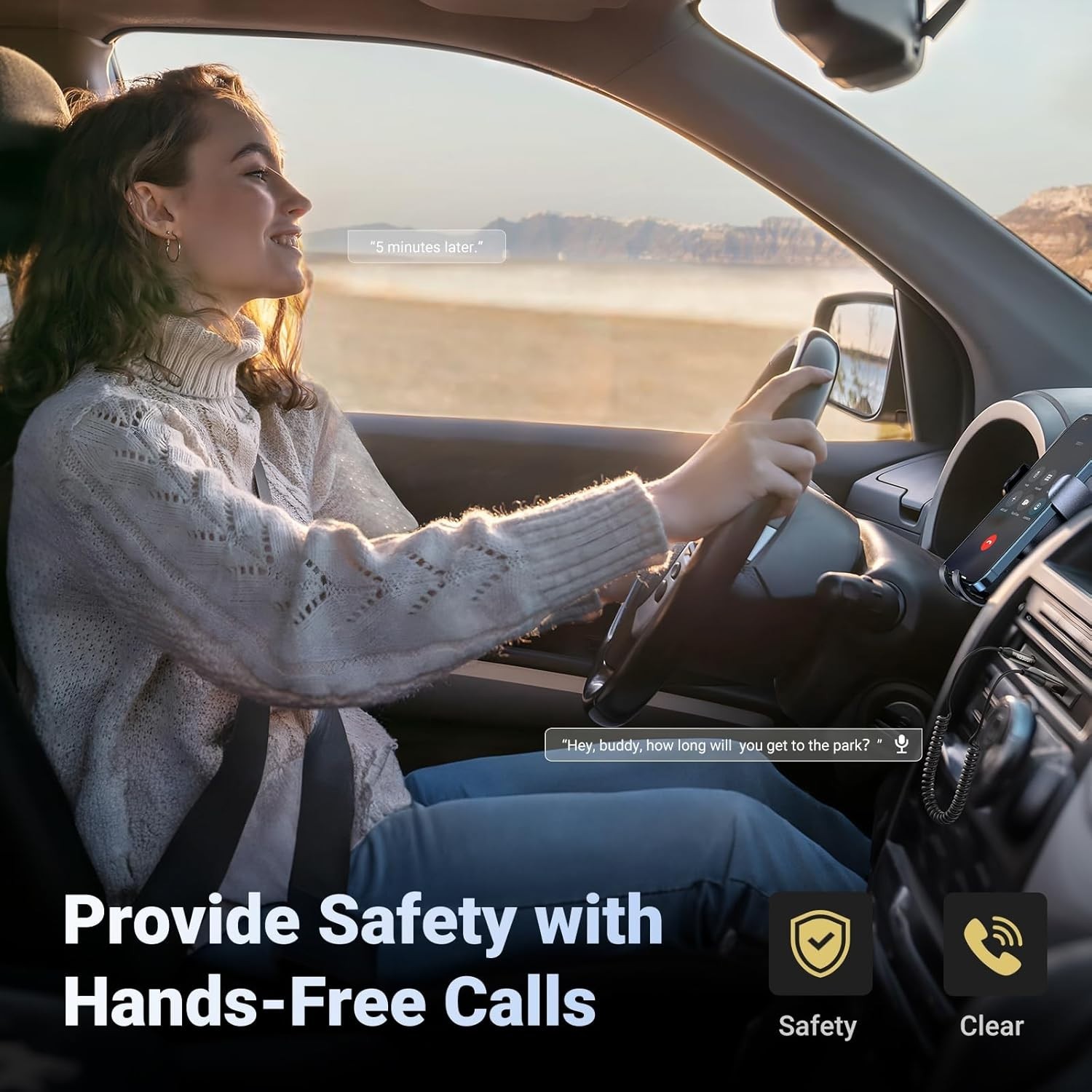 Durable Bluetooth 6.0 Car Adapter - Effortless Plug and Play with Stereo Sound