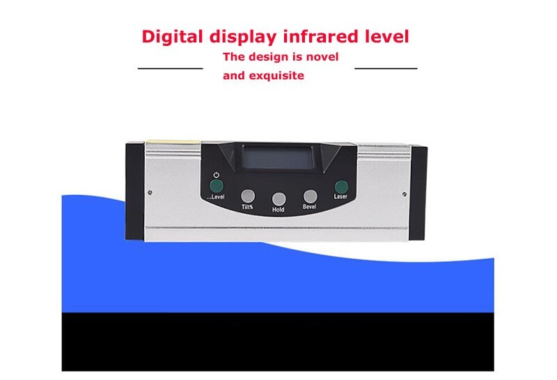 600mm High Precision Inclinometer Digital Display Infrared Level Angle Ruler