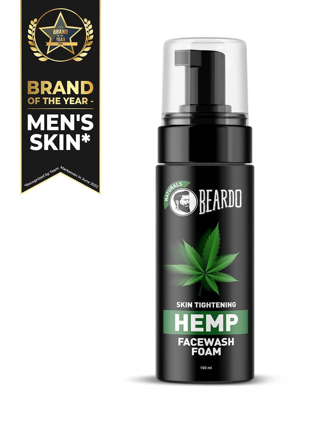 Beardo Naturals Hemp Foaming Facewash for Men | Calming face wash 100ml   B18