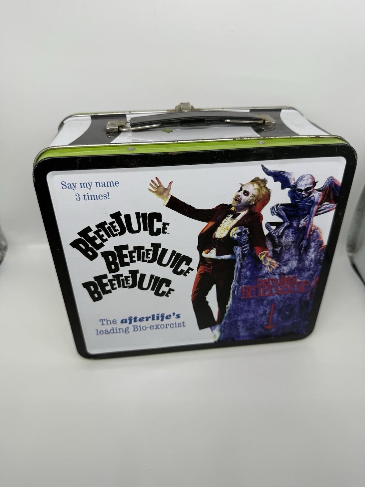 Beetlejuice double sided graphic tin lunchbox Licensed Merch