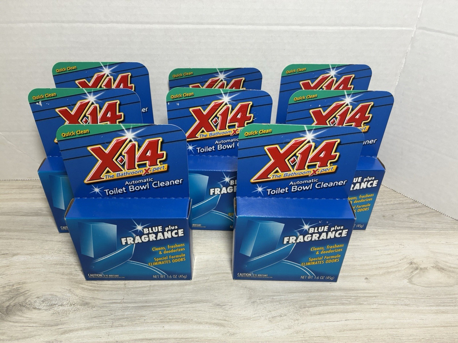 Lot Of 8 X-14  Automatic Toilet Bowl Cleaner Blue Plus Fragrance