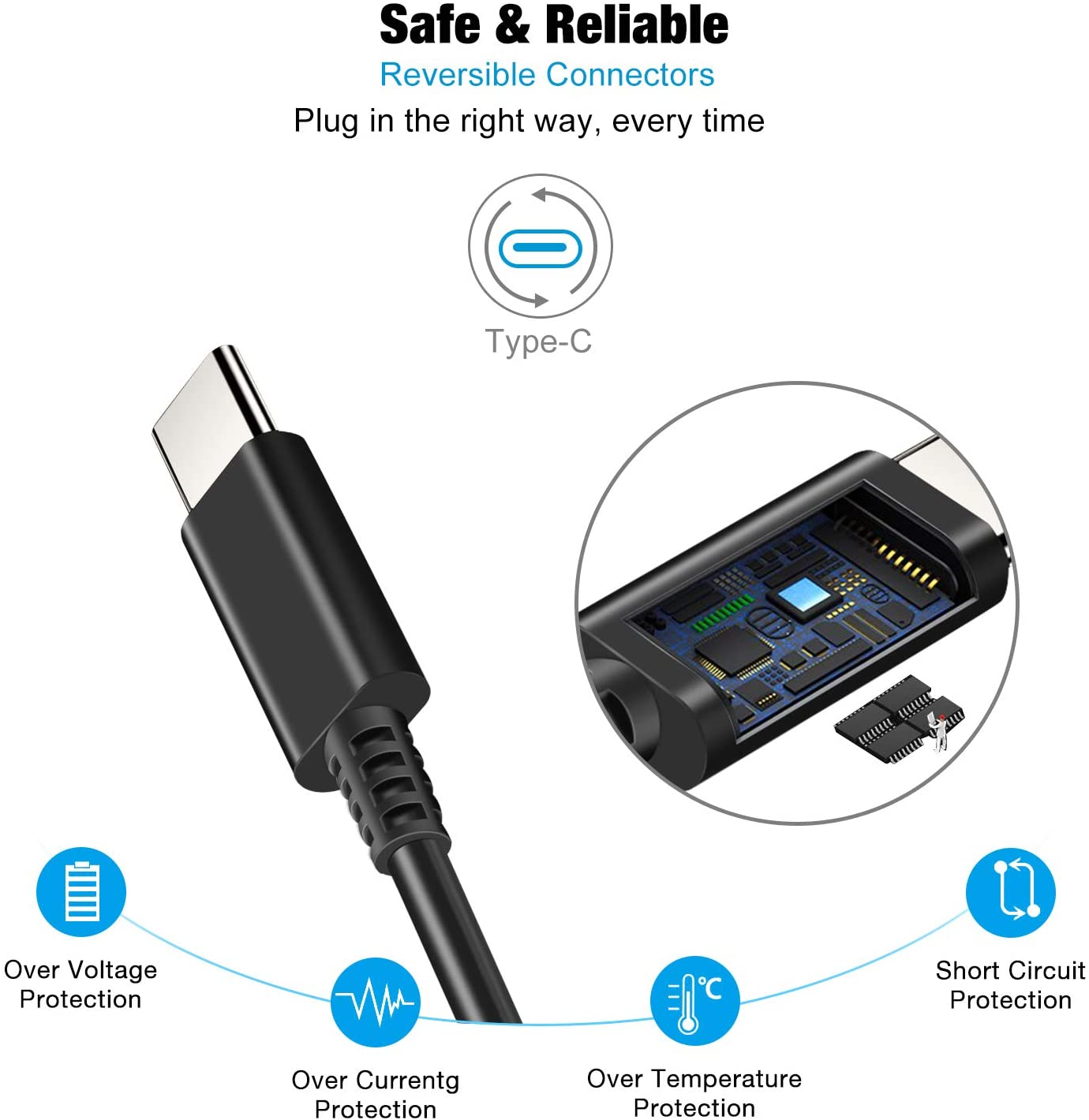 Type C Cable 5V/15V For Nintendo Switch or Dock Charging Wall Charger AC Adapter