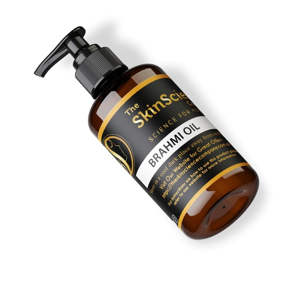 Bulk Brahmi Oil - Cold Pressed, Ultimate Hair & Mind Care, Free Shipping - 1L