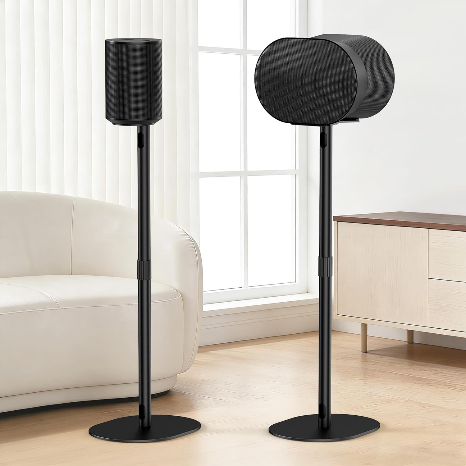 Speaker Stands for Sonos Era 100 & Era 300, 26”-43” Height Adjustable Floor Stan