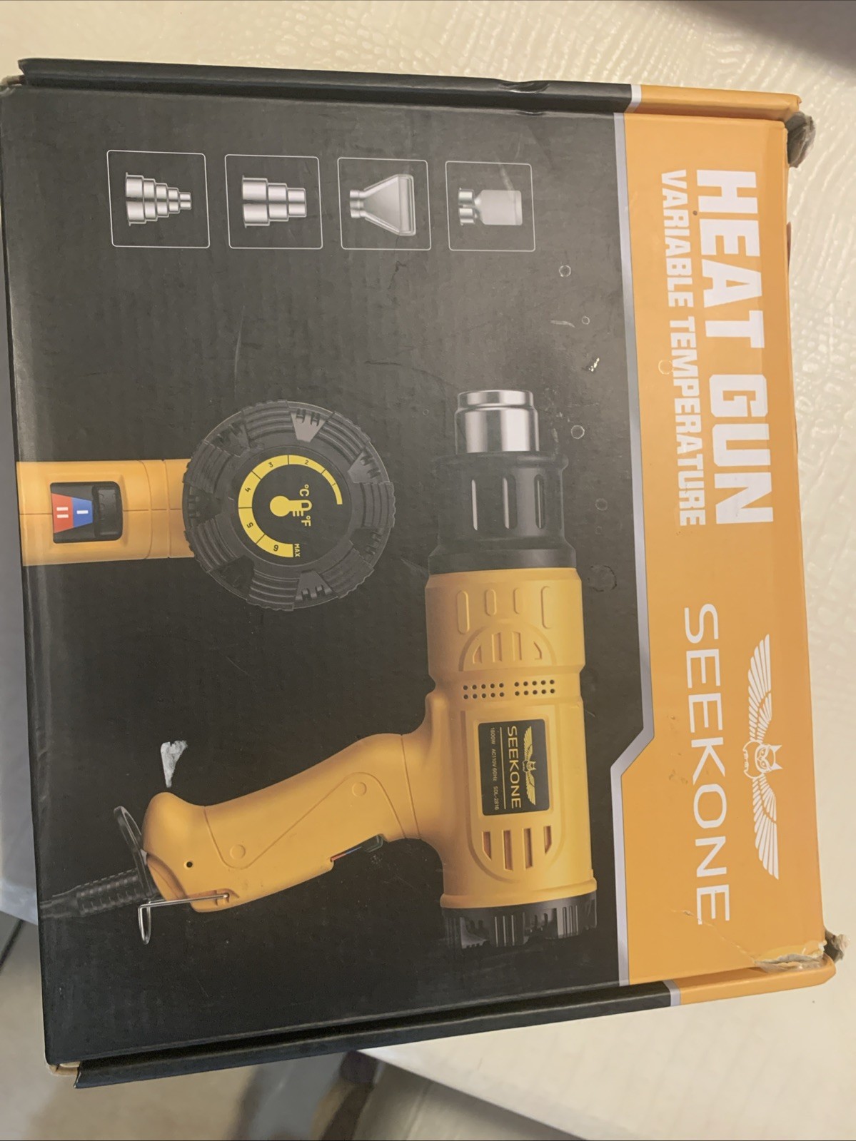 SEEKONE Heat Gun 1800W 122℉-1202℉