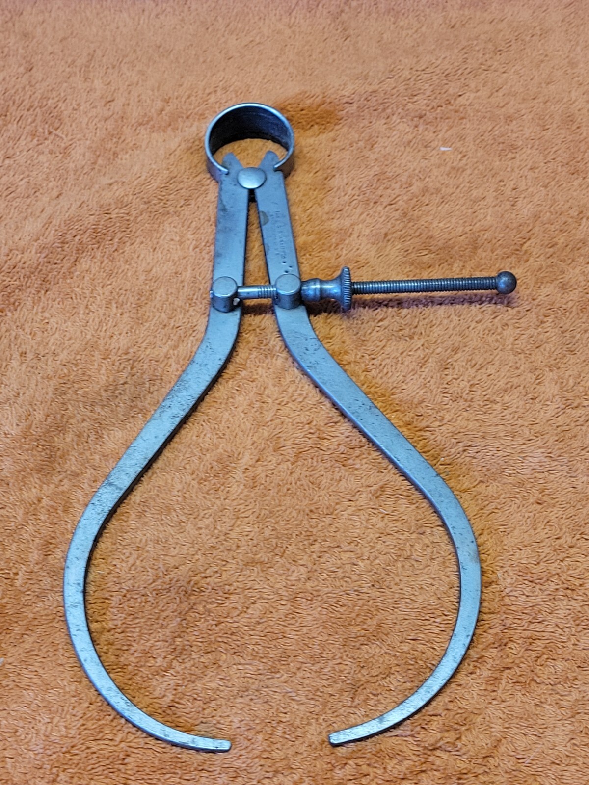 O•Vintage L.S. Starrett 4" Capacity Flat-leg Outside Caliper USA