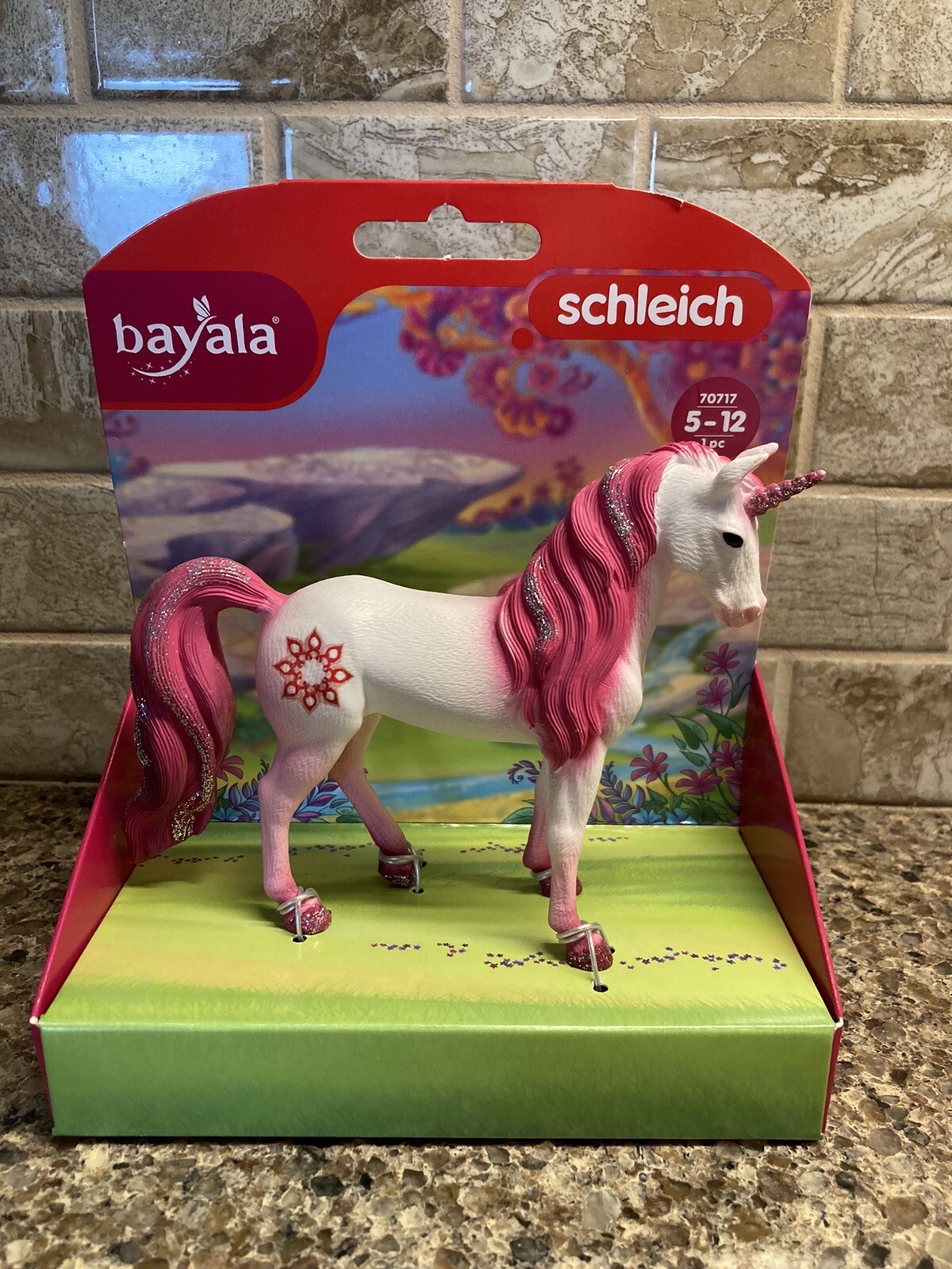 Schleich Bayala Mandala Pink,White Unicorn Mare Horse Figure Toy 70717 NEW w/Box