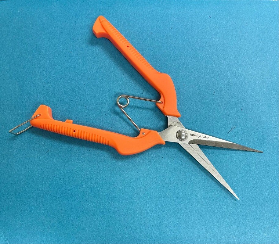 Garden Scissors Steel Hydroponic Pruning Shears Plants Harvest Trimming Leaf Bud
