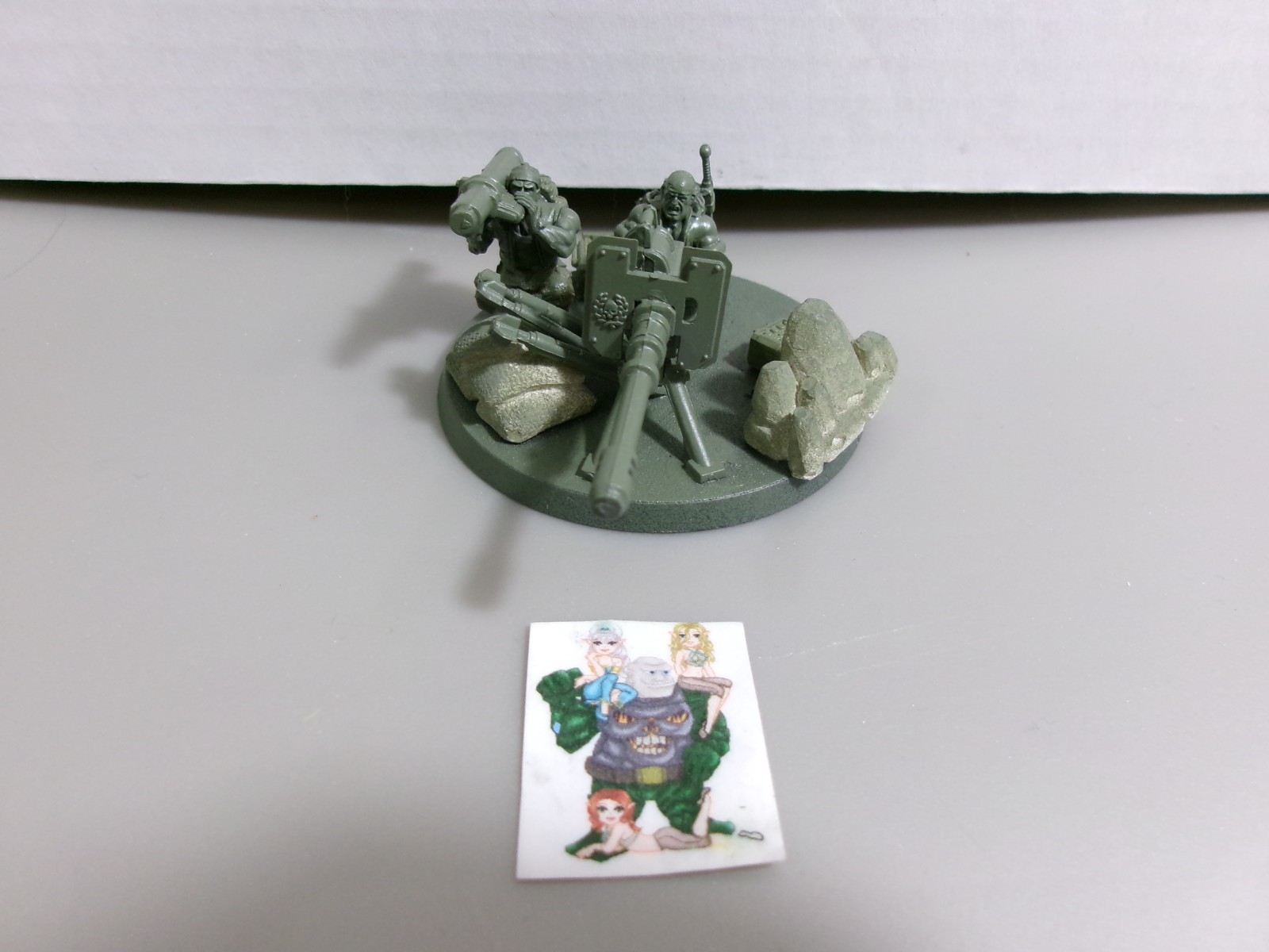 =Warhammer 40k IMPERIAL GUARD Catachan Autocannon Squad w/ Missile Launcher 10=
