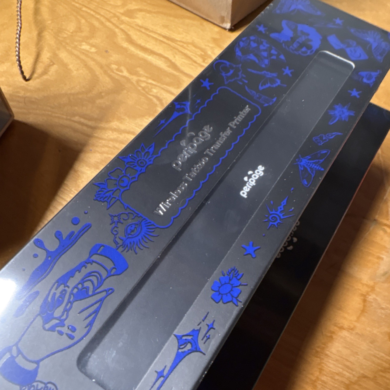 PeriPage P90 Wireless Tattoo Transfer Printer Black AI Printing Inkless Thermal