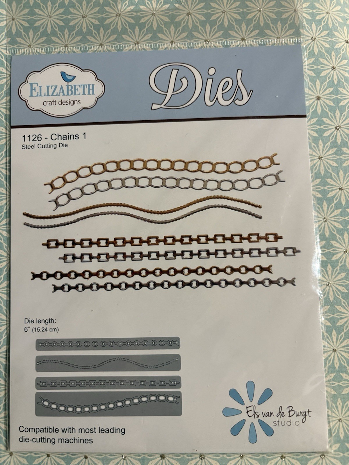 Elizabeth Craft Designs Steel Cutting Die 1126-Chains 1