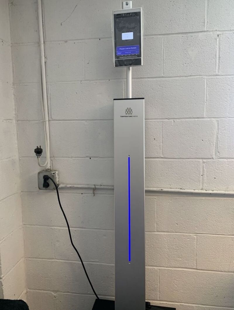 TC-Prevent + Floor Stand Face Recognition Touchless Temperature Kiosk