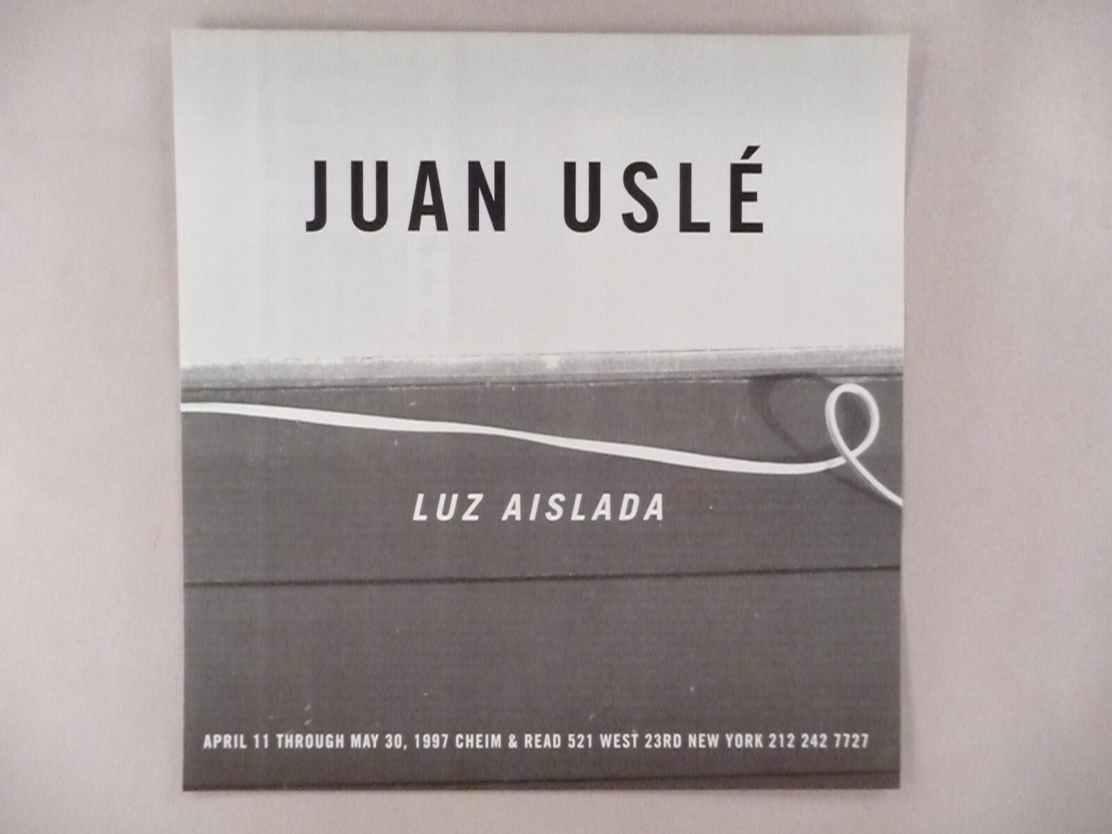 Juan Usle MAGAZINE AD - 1997