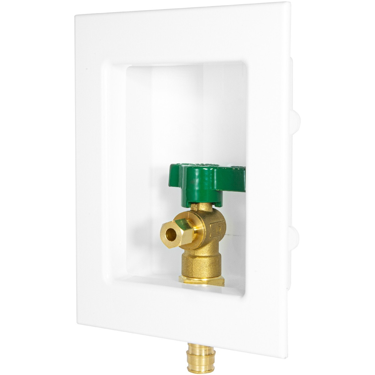 EFIELD Ice Maker Outlet Box , 1/4 Turn Brass Valve , 1/2" Pex-A Expansion Inlet