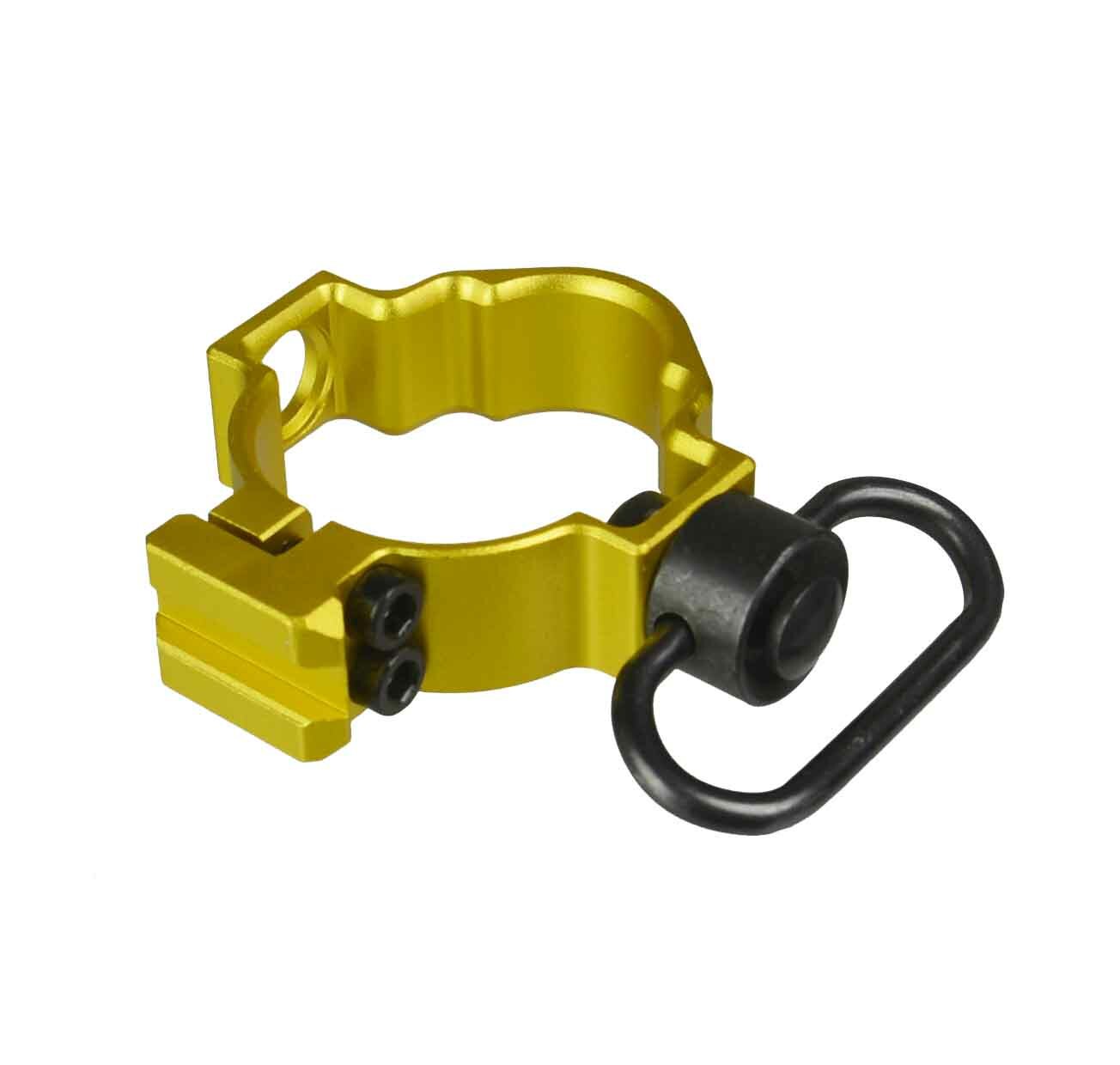 Gold Ruger 10/22 1022 10/22 Band Bottom Rail,2 Side Sling Swivel Port + Swivel