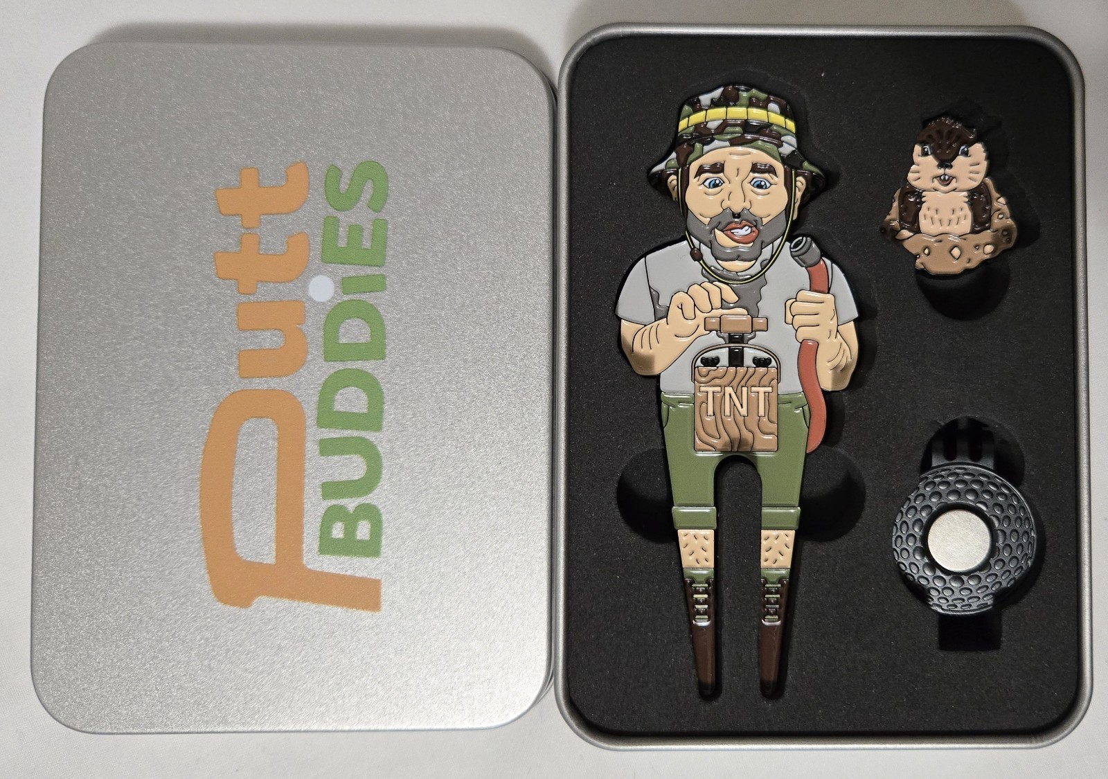 PUTT BUDDiES Bill Murry Greenskeeper Spacklers Revenge Divot Tool Set NIB
