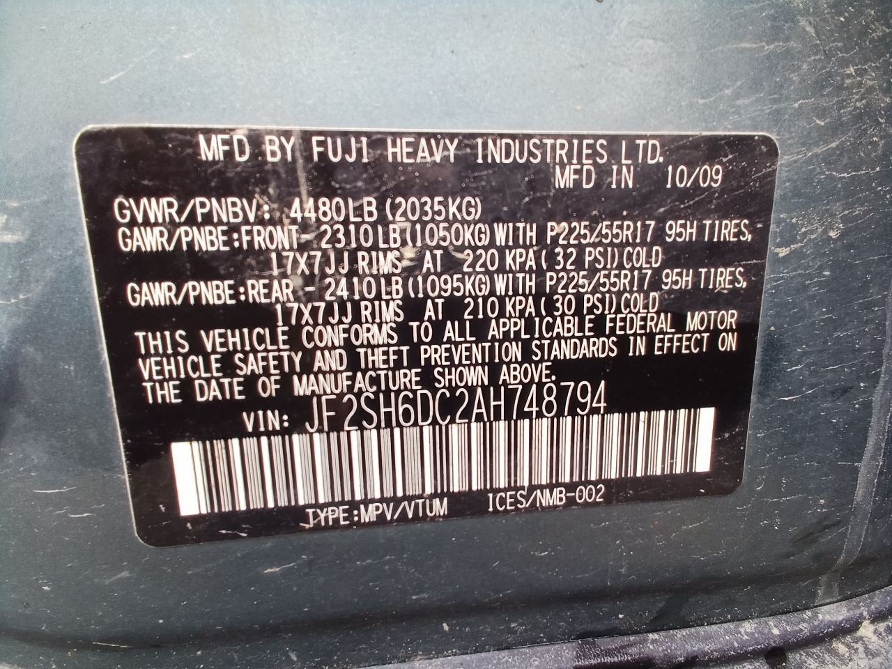 Chassis ECM Multifunction Integrated Control Fits 10 FORESTER 12735430