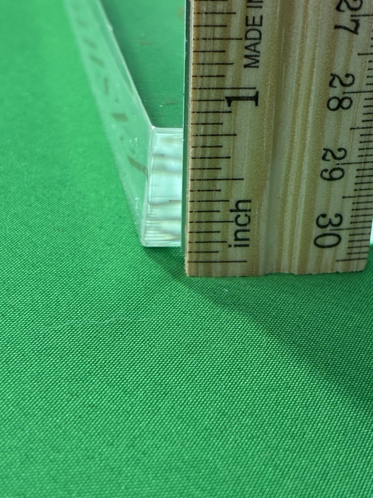 CLEAR GLASS RULER “Fashion Has No Rules” 15 Inches Rare ** FREE SHIPPING *