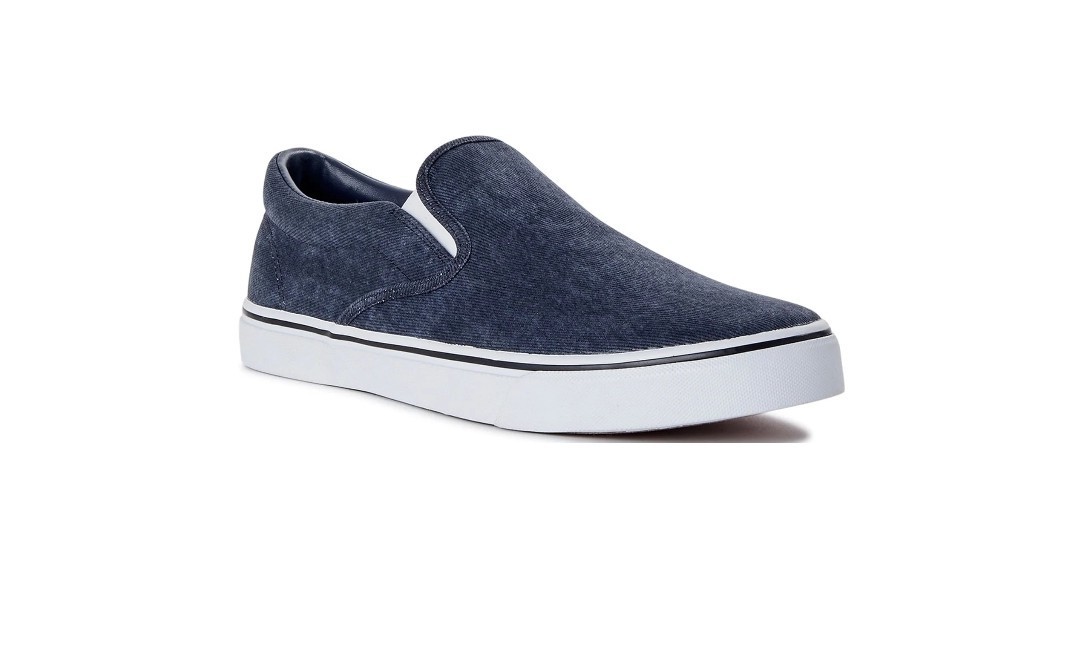 No Boundaries Mens Slip on Shoes Sneakers Classic Gray Casual Comfort Two Sz9-10