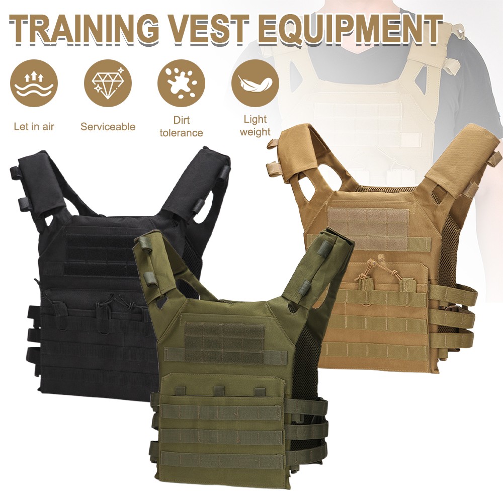 For Adult Portable Tactical Military Combat Assault Plate Carrier Chest Vest AHT