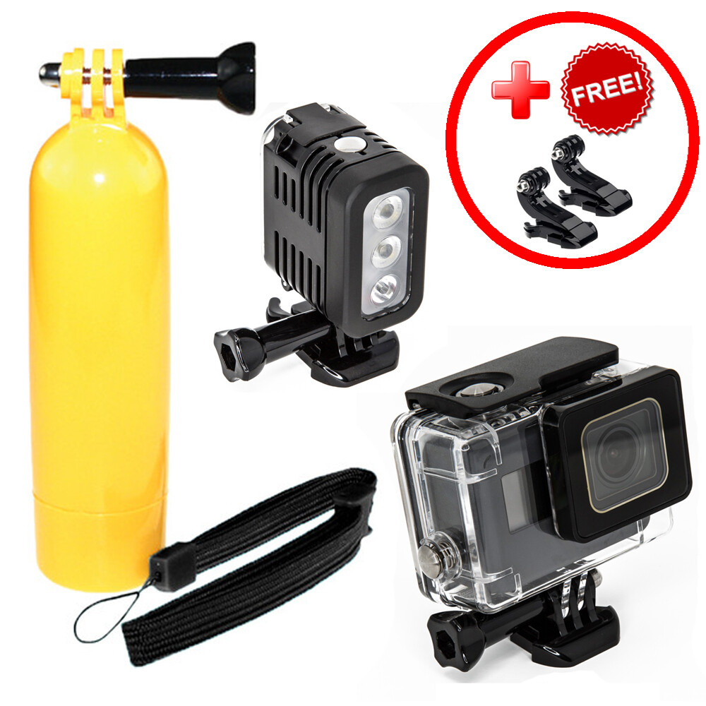 GoPro HERO7 HERO6 HERO5 Underwater Action Bundle w/ Housing, LED Light & Floaty