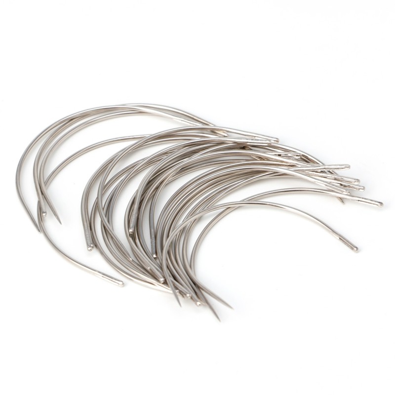 C Type Curved Mattress Needles 25pcs Weaving Needle Outdoor Traveling Camping