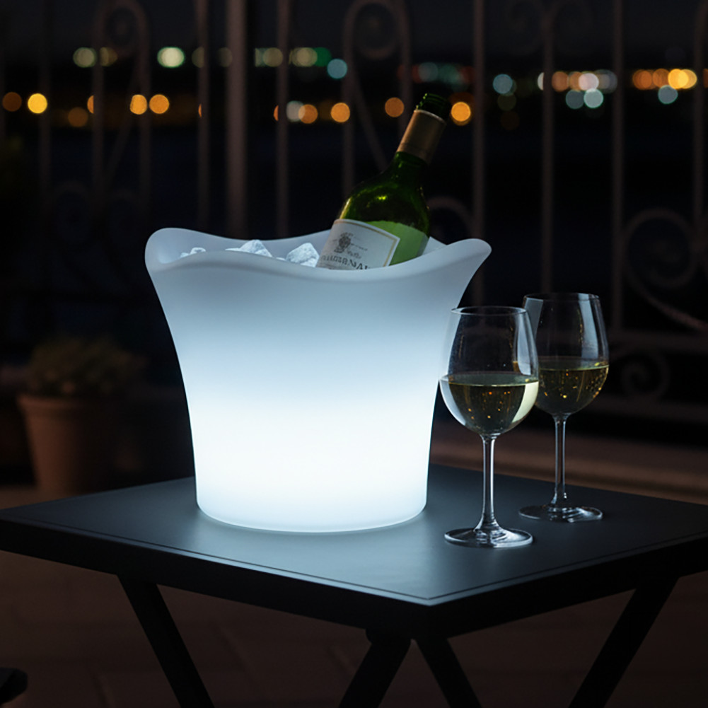 NEW! LED COLOR ICE BUCKET - GLOWING WINE/BEER/BOTTLE COOLER - REMOTE CONTROLLED