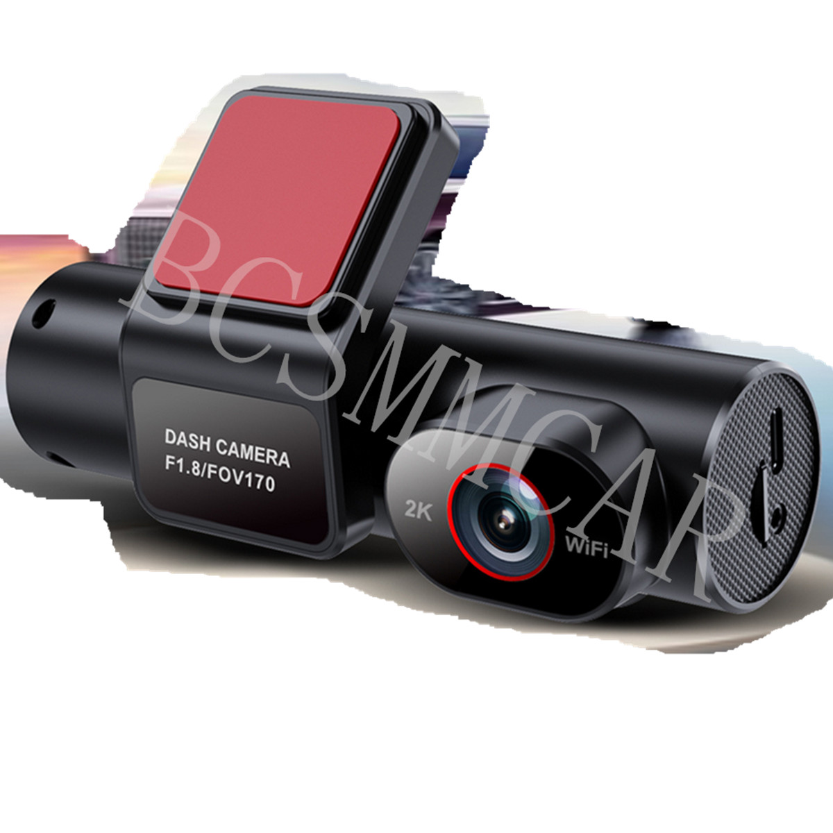 Three Way Hidden Camera Car DVR Dash Cam 2K Front Rear Dual Lens Night Vision