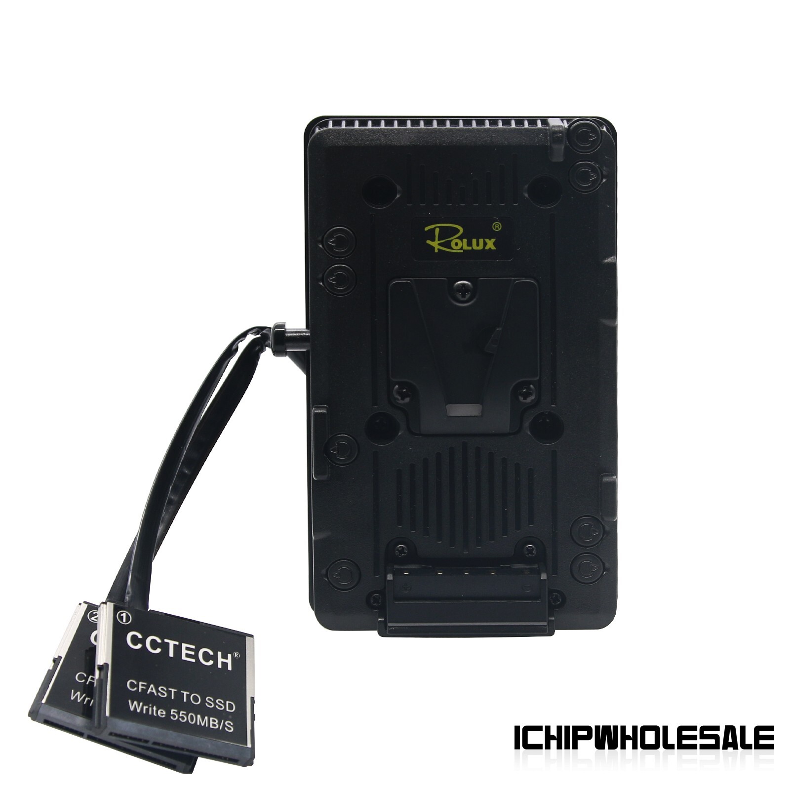 CCTECH CFSSD CFast 2.0 to SSD Blackmagic URSA Mini Broadcast + V-Mount Plate
