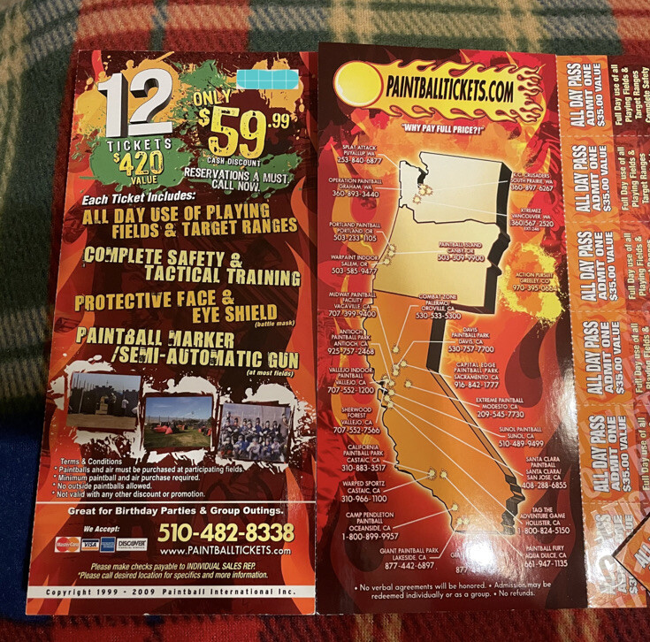 Paintball Tickets