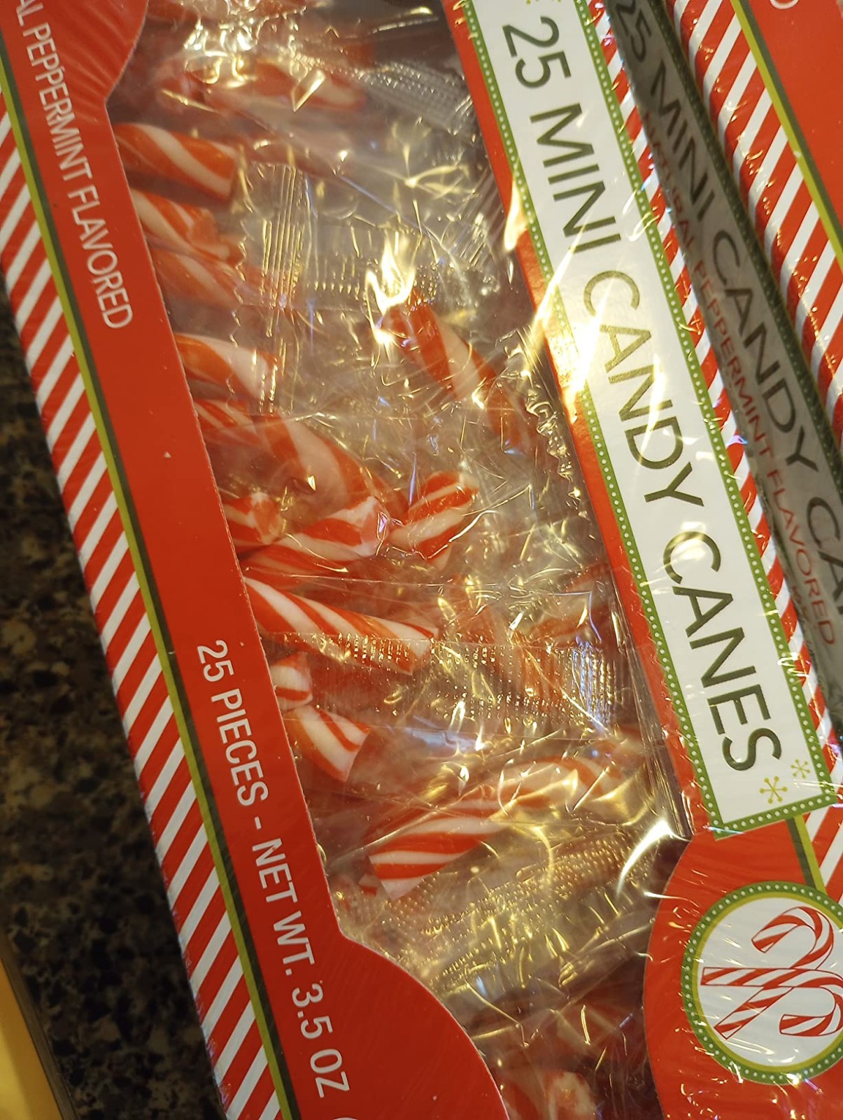 Individually Wrapped Mini Candy Canes - 50 Pack, Perfect for Gifts & Parties