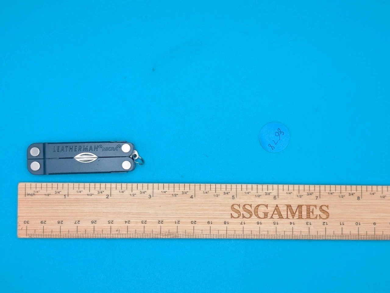 Leatherman Micra Multi-Tool, Knife, Scissors, Key Ring, Blue!