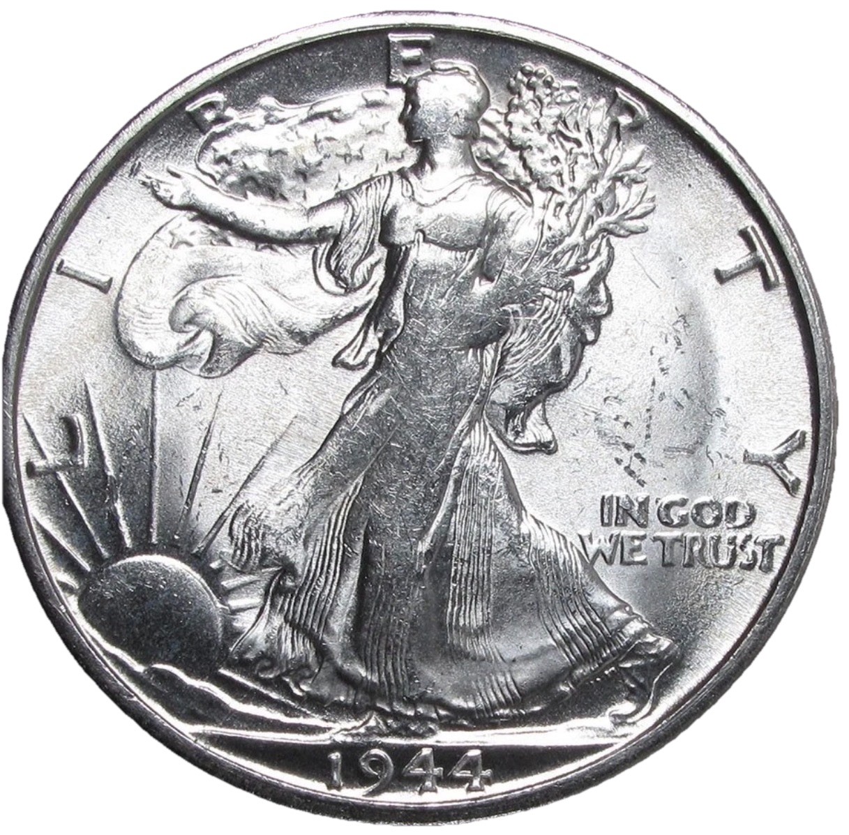1944 S Walking Liberty Half Dollar UNCIRCULATED BS49