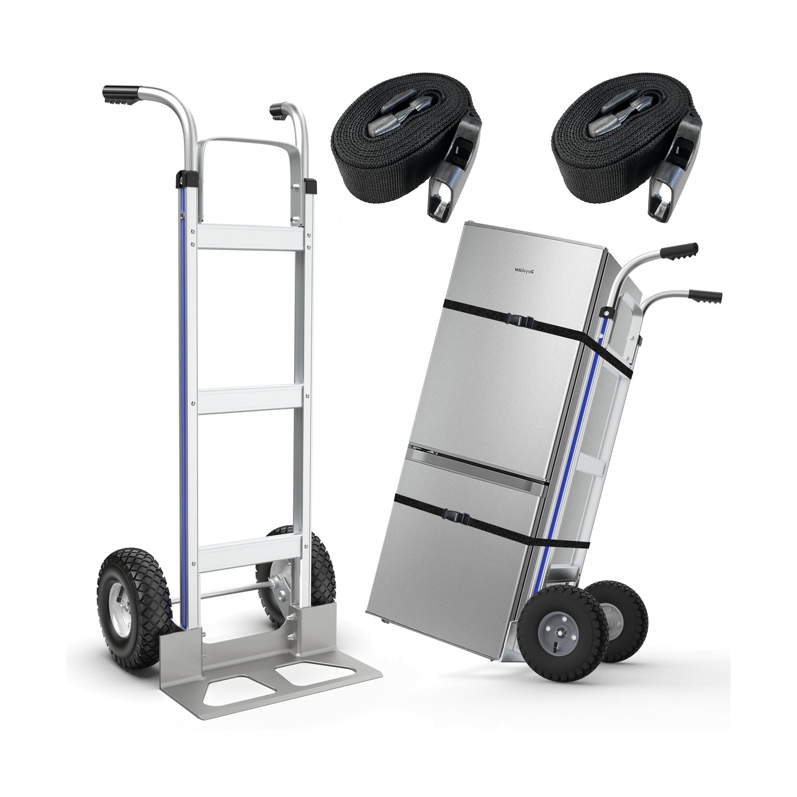 SuZhi Large Wheel Hand Truck/Two Wheel Appliance Dolly Cart / 600lb Load/Heav...