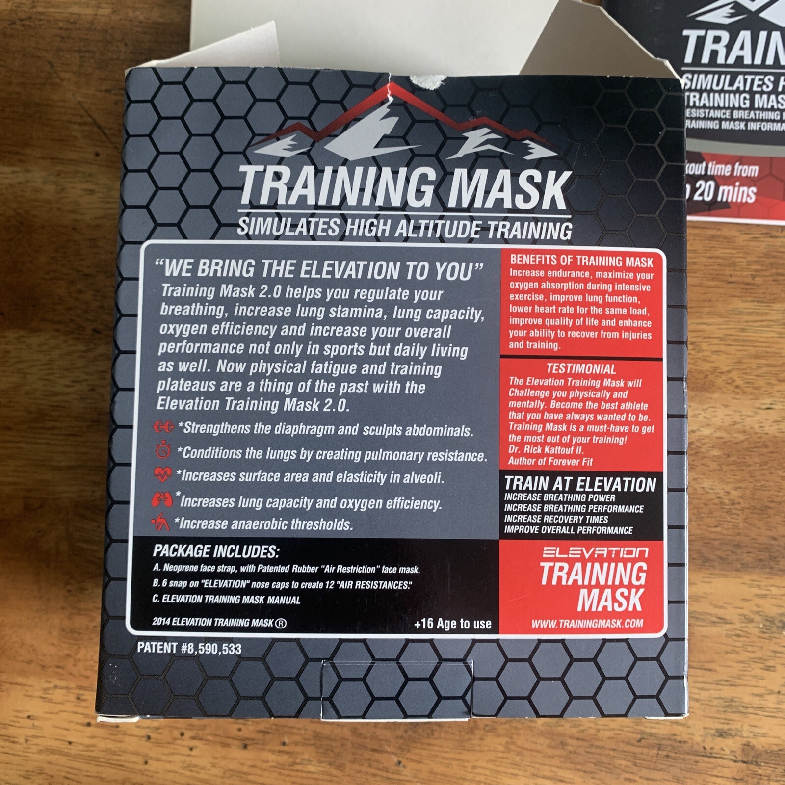 Elevation Training Mask 20 - Small - Simulates High Altitude Training