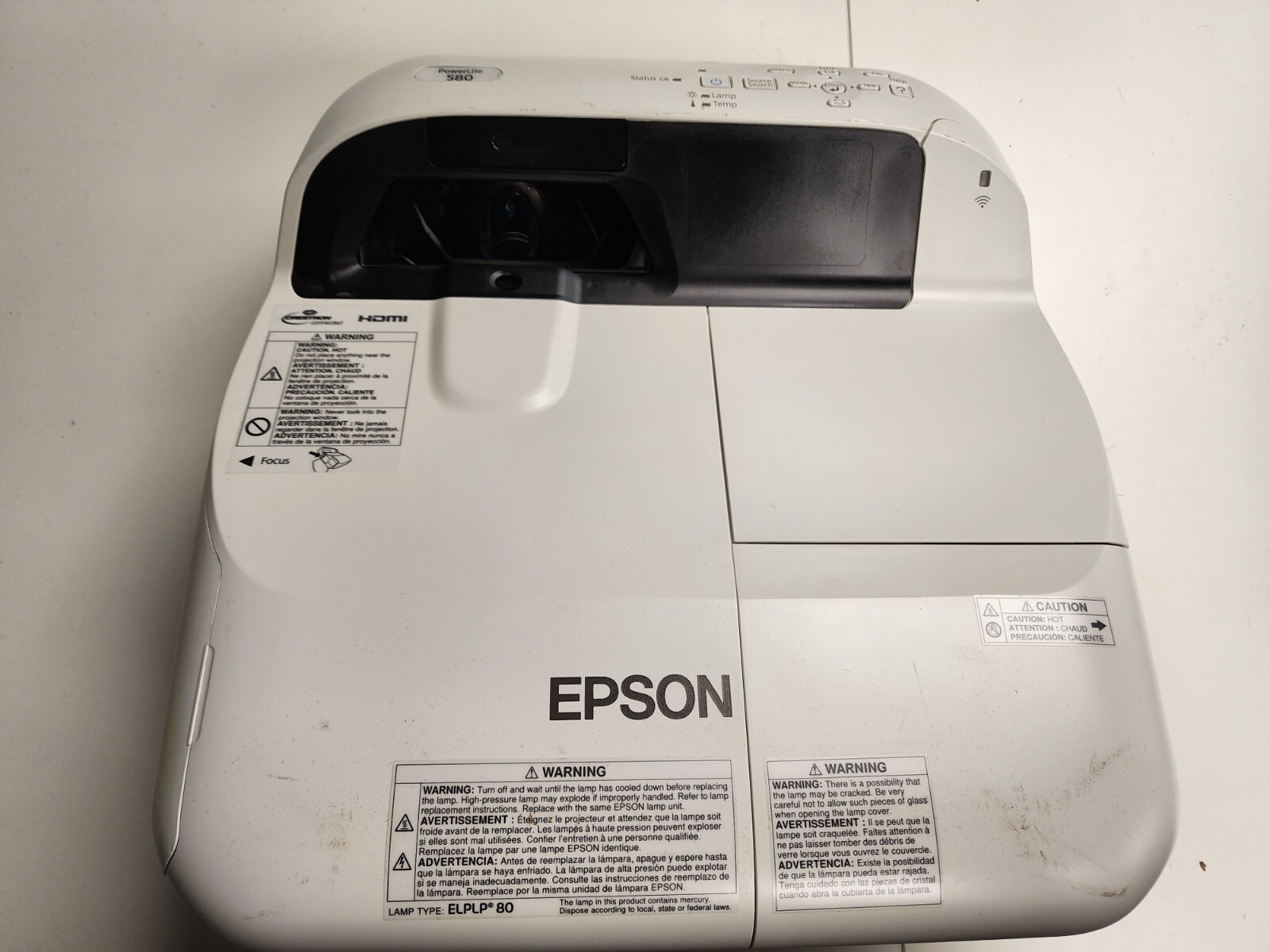 PowerLite 580 XGA 3LCD Projector