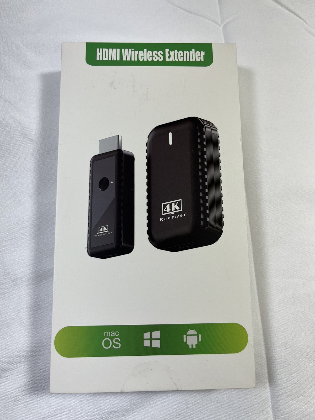 4K Wireless HDMI Transmitter and Receiver, HDMI Wireless Extender, Plug & Play