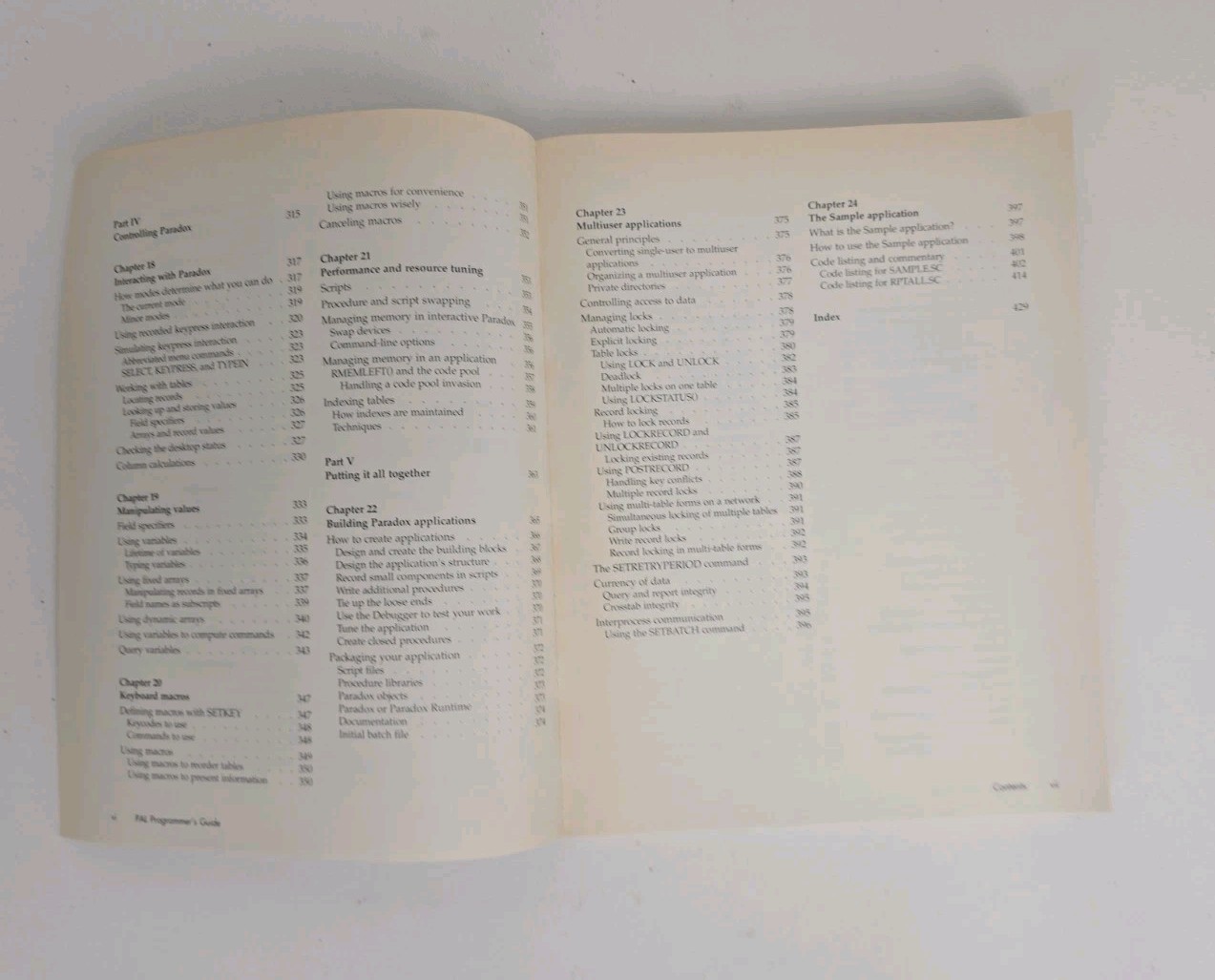 Borland Paradox For DOS PAL Programmers Guide 1993