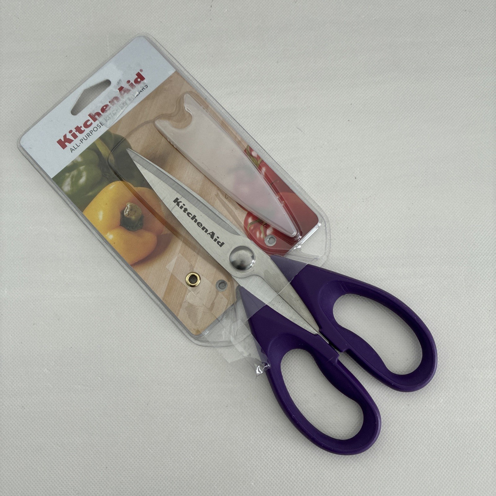 New KitchenAid All Purpose Kitchen Shears Scissors Bright Purple Grape HAMA