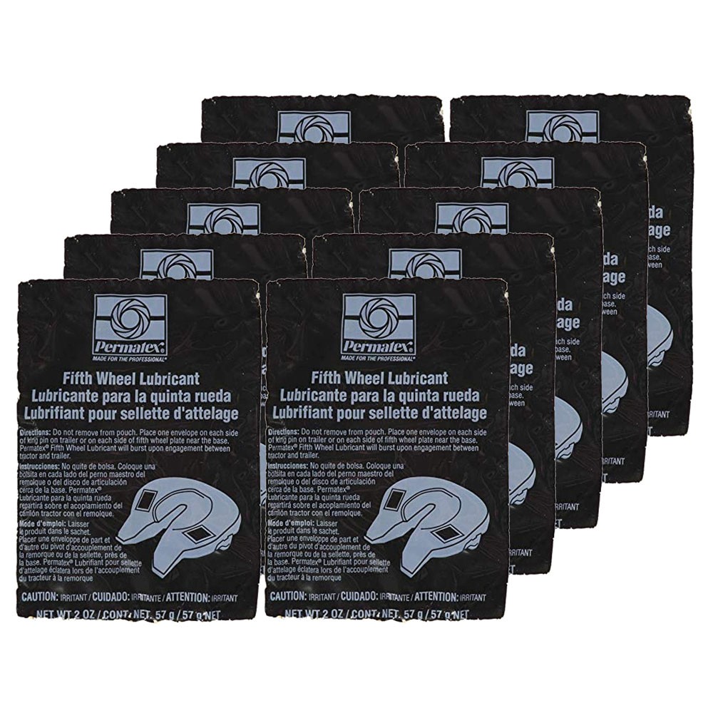 Permatex Trailer Hitch Ball Grease 01010 (10-PACK); Fifth Wheel Lubricant