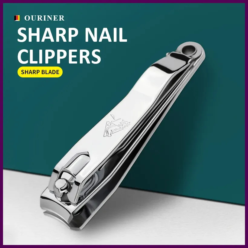 Nail Clippers Stainless Steel Sharpest Nail Cutter Duty Curved Edge for Adult...